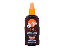 Opalovací přípravek na tělo Malibu Dry Oil Spray SPF15 100 ml Kazeta