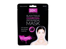 Pleťová maska Xpel Body Care Black Tissue Charcoal Detox Facial Mask 28 ml