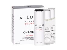 Kolínská voda Chanel Allure Homme Sport Cologne Twist and Spray 3x20 ml
