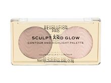 Konturovací paletka Revolution Pro Sculpt And Glow 4 g Desert Sky