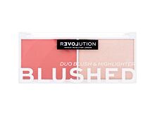 Konturovací paletka Revolution Relove Colour Play Blushed Duo Blush & Highlighter 5,8 g Cute