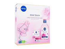 Denní pleťový krém Nivea Rose Touch Care & Cleansing Skincare Regime 50 ml poškozená krabička Kazeta