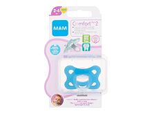 Dudlík MAM Comfort 2 Silicone Pacifier 2-6m Blue 1 ks