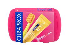 Klasický zubní kartáček Curaprox Travel Set Red 1 ks
