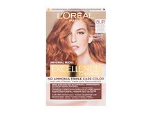 Barva na vlasy L'Oréal Paris Excellence Creme Triple Protection 48 ml 8UR Universal Light Copper poškozená krabička