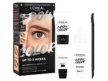 Barva na obočí L'Oréal Paris Brow Color Semi-Permanent Eyebrow Tint 1 ks 1.0 Black