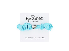 Gumička na vlasy By Eloise London Silk Scrunchie Silver Heart 1 ks Turquoise