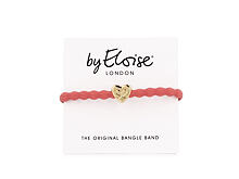 Gumička na vlasy By Eloise London Gold Heart Coral 1 ks