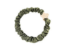 Gumička na vlasy By Eloise London Skinny Silk Scrunchie Gold Star 1 ks Olive Green