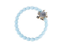 Gumička na vlasy By Eloise London Bling Charms Gold Diamanté Turtle 1 ks Sky Blue