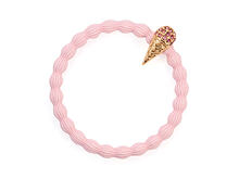 Gumička na vlasy By Eloise London Bling Charms Ice Cream 1 ks Strawberry