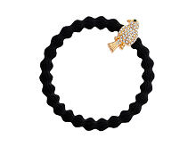 Gumička na vlasy By Eloise London Bling Charms Gold Diamanté Bird 1 ks černá