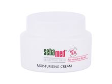 Denní pleťový krém SebaMed Sensitive Skin Moisturizing 75 ml