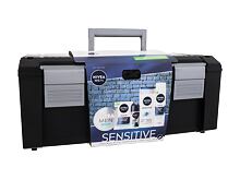 Voda po holení Nivea Men Sensitive Toolbox With Complete Care For Men 100 ml poškozená krabička Kazeta