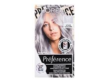 Barva na vlasy L'Oréal Paris Préférence Vivid Colors 60 ml 10,112 Silver Grey poškozená krabička