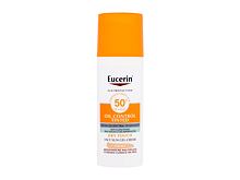 Opalovací přípravek na obličej Eucerin Sun Oil Control Tinted Dry Touch Sun Gel-Cream SPF50+ 50 ml Light