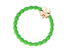 Gumička na vlasy By Eloise London Gold Clover Leaf Apple Green 1 ks Apple Green
