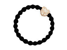 Gumička na vlasy By Eloise London Bling Charms Gold Diamanté Bubble Heart 1 ks černá