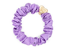 Gumička na vlasy By Eloise London Silk Scrunchie Gold Heart 1 ks Lilac