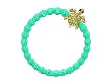 Gumička na vlasy By Eloise London Bling Charms Gold Diamanté Turtle 1 ks Sky Blue