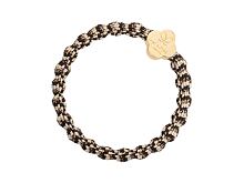 Gumička na vlasy By Eloise London Metallic Gold Quatrefoil 1 ks Cocoa Dust