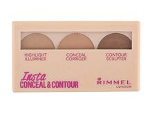 Konturovací paletka Rimmel London Insta Conceal & Contour 8,4 g 020 Medium