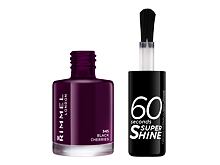 Lak na nehty Rimmel London 60 Seconds Super Shine 8 ml 345 Black Cherries