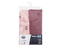 Látková plena Canpol babies Bonjour Paris Muslin Squares Diapers Pink 2 ks
