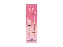 Lesk na rty Makeup Revolution London Lip Shape 9 ml Pink Nude Kazeta