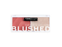 Konturovací paletka Revolution Relove Colour Play Blushed Duo Blush & Highlighter 5,8 g Cute