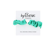 Gumička na vlasy By Eloise London Silk Scrunchie Silver Heart 1 ks Jungle Green