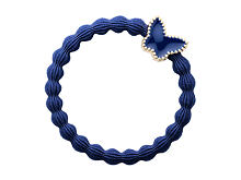 Gumička na vlasy By Eloise London Enamel Gold Butterfly 1 ks Navy