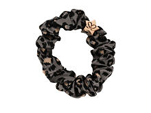 Gumička na vlasy By Eloise London Silk Scrunchie Gold Star 1 ks Grey Leopard