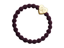 Gumička na vlasy By Eloise London Gold Heart 1 ks Plum