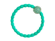 Gumička na vlasy By Eloise London Bling Charms Disco Ball 1 ks Emerald Green