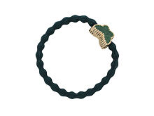 Gumička na vlasy By Eloise London Enamel Gold Butterfly 1 ks Bottle Green