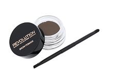 Gel a pomáda na obočí Makeup Revolution London Brow Pomade With Double Ended Brush 2,5 g Medium Brown