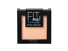 Pudr Maybelline Fit Me! Matte + Poreless 9 g 115 Ivory