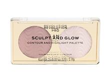 Konturovací paletka Makeup Revolution London Revolution PRO Sculpt And Glow 4 g Sands Of Time