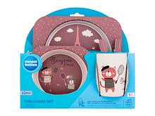 Nádobí Canpol babies Bonjour Paris Tableware Set Red 300 ml