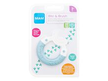 Klasický zubní kartáček MAM Bite & Brush Teether 3m+ Turquoise 1 ks