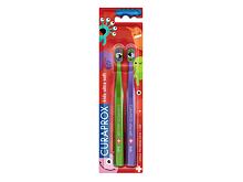 Klasický zubní kartáček Curaprox Kids Ultra Soft Duo Little Bacterias Edition 1 balení