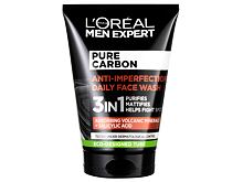 Čisticí gel L'Oréal Paris Men Expert Pure Carbon Anti-Imperfection 3in1 100 ml
