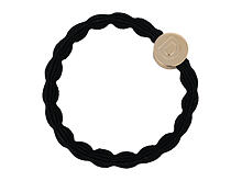 Gumička na vlasy By Eloise London Letter Charms Gold D 1 ks D Black