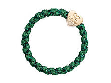 Gumička na vlasy By Eloise London Woven Gold Heart 1 ks Chive