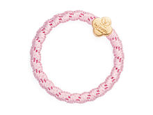 Gumička na vlasy By Eloise London Woven Gold Quatrefoil 1 ks Soft Pink