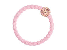 Gumička na vlasy By Eloise London Bling Charms Disco Ball 1 ks Ballet Pink