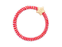 Gumička na vlasy By Eloise London Velvet Gold Star 1 ks Pink Fizz