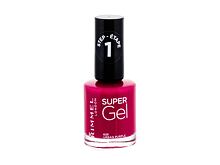 Lak na nehty Rimmel London Super Gel STEP1 12 ml 025 Urban Purple