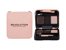 Set a paletka na obočí Makeup Revolution London Brow Sculpt Kit 2,2 g Brown
